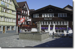 Dorf Appenzell der Hauptort in Appenzell